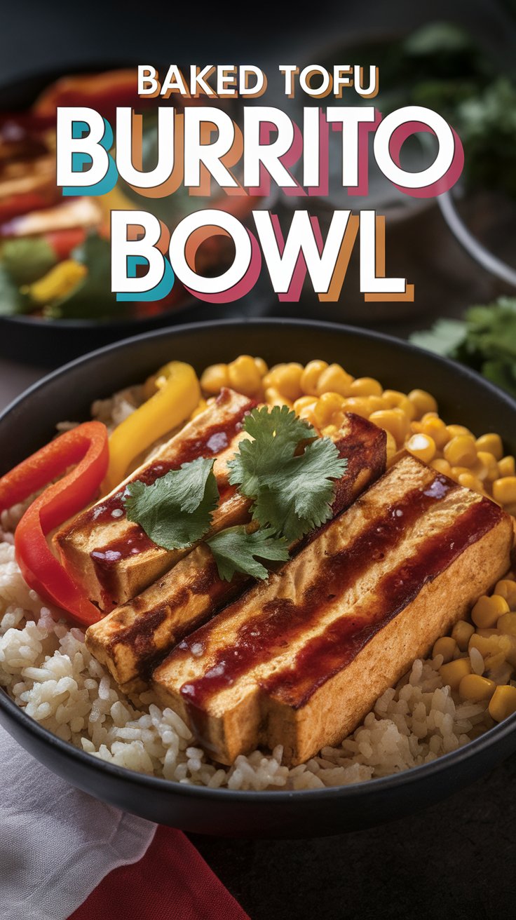 Crispy Baked Tofu BUrito Bowl