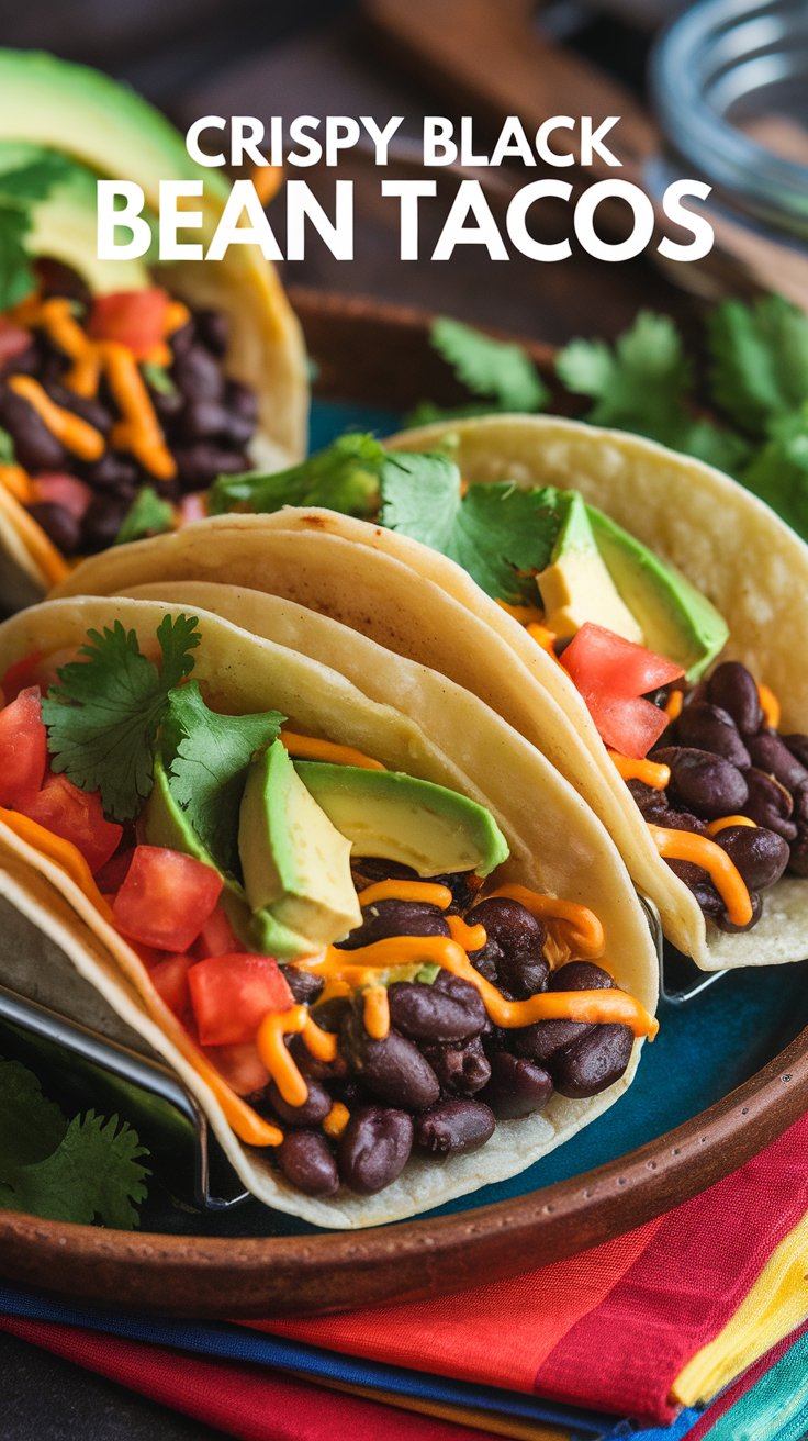 Crispy Black Bean Tacos