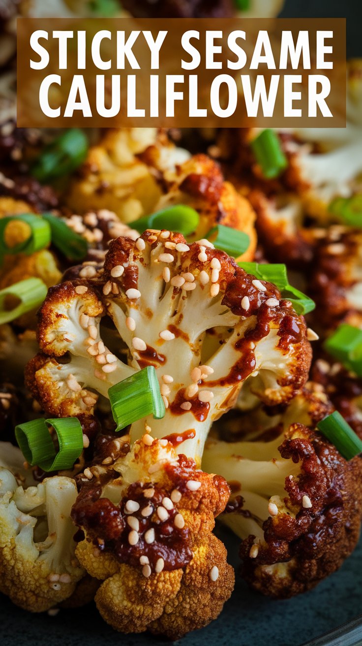 Sticky Sesame Cauliflower Recipes