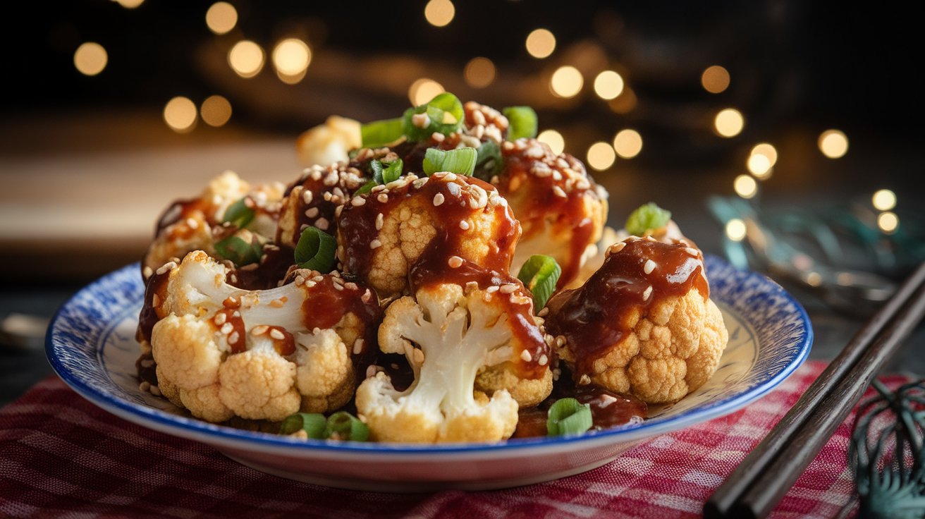 Sticky Sesame Cauliflower