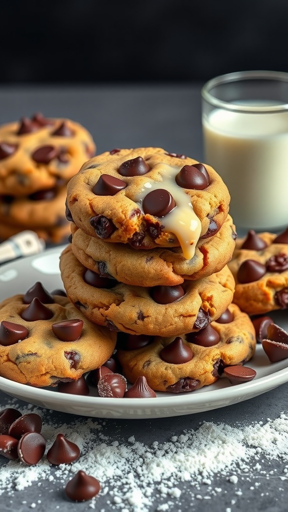 Delicious chocolate chip cookies with a soft and moist texture